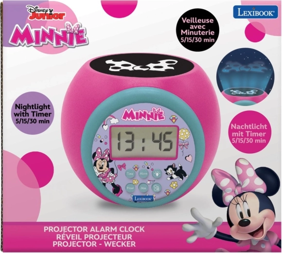Ξυπνητήρι Lexibook Minnie με προβολέα οροφής