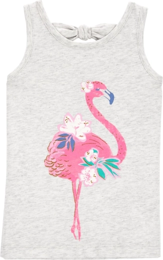 CARTER'S φανελάκι με τιράντες pink flamingo για κορίτσια – 18m