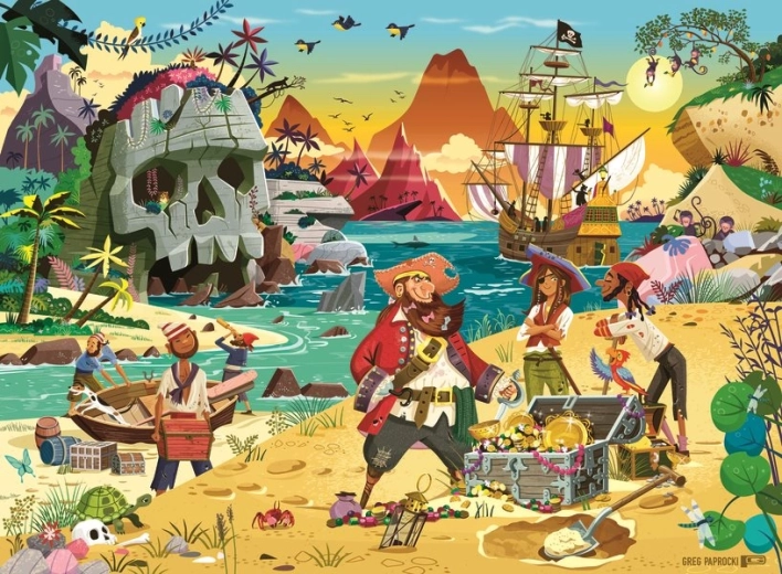 Παζλ Ravensburger Η περιπέτεια των πειρατών XXL 100 κομμάτια