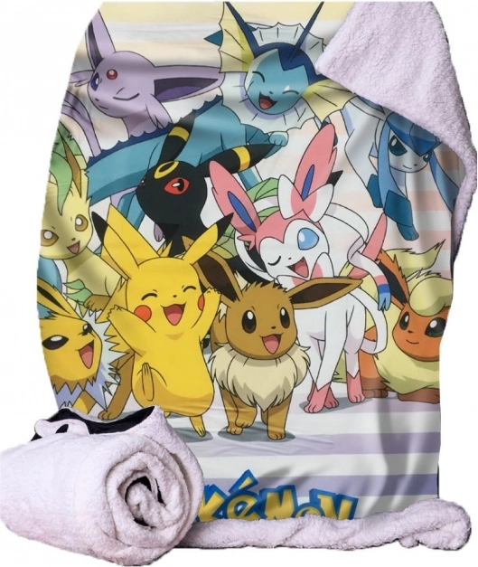 Μαλακή κουβέρτα με μοτίβο Pokémon Eevee 100x150 cm
