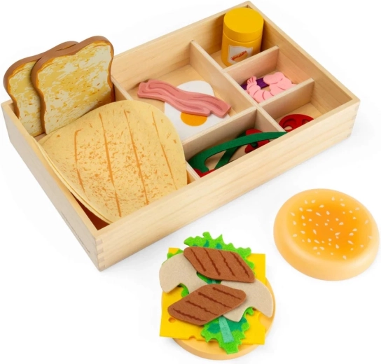 Bigjigs Toys σετ ξύλινων λιχουδιών σε κουτί