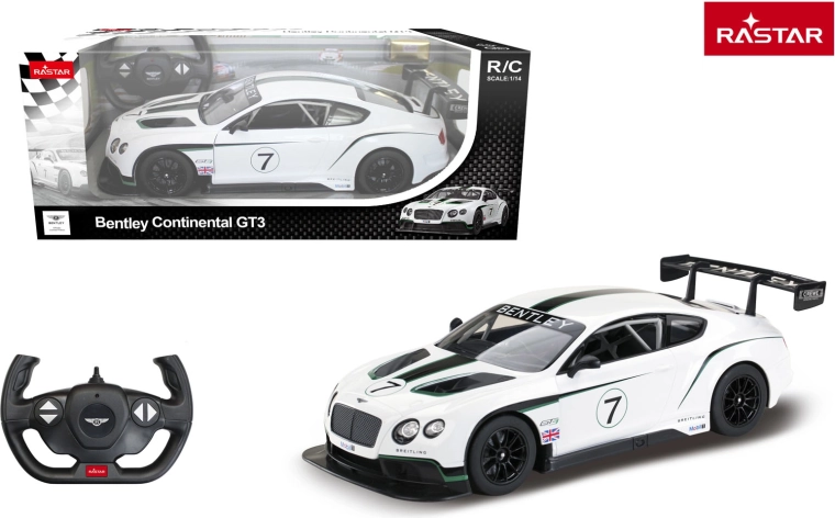 Rastar RC αυτοκίνητο Bentley Continental GT3 1:14 λευκό