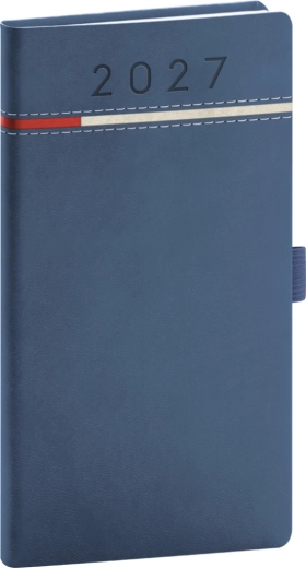 Notique τσέπης ημερολόγιο Tomy 2027 μπλε-κόκκινο 9 × 15,5 cm