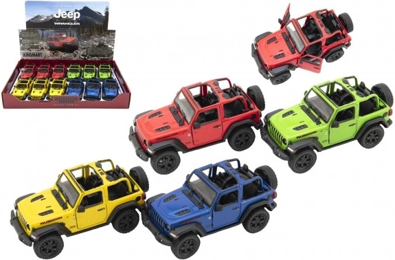 Μεταλλικό μοντέλο Jeep Wrangler 2018 με ανοιχτή οροφή