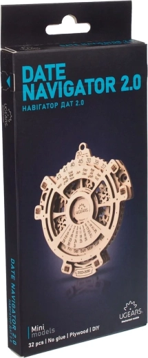 Ugears 3D ξύλινο μηχανικό κιτ συναρμολόγησης αιώνιο ημερολόγιο