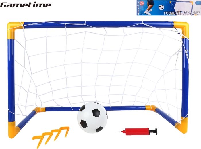 Παιδικό τέρμα ποδοσφαίρου GAMETIME 79 × 50 × 43 cm με μπάλα και τρόμπα