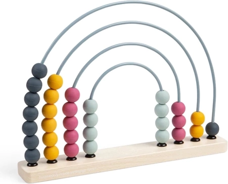 Ξύλινο ουράνιο τόξο άβακας BIGJIGS TOYS