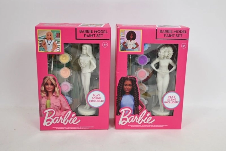 Γύψινη φιγούρα Barbie για ζωγραφική με χρώματα (2 παραλλαγές)