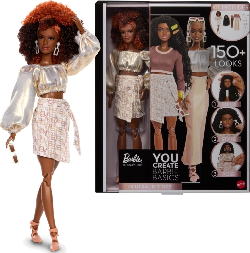 barbie signature you create – premium εξατομικεύσιμη κούκλα με αξεσουάρ, ουδέτερο σετ
