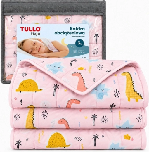 Tullo αισθητηριακή βαρυτική κουβέρτα για παιδιά 3 kg ροζ