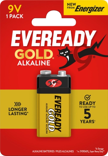 Energizer Eveready Gold 9V αλκαλική μπαταρία