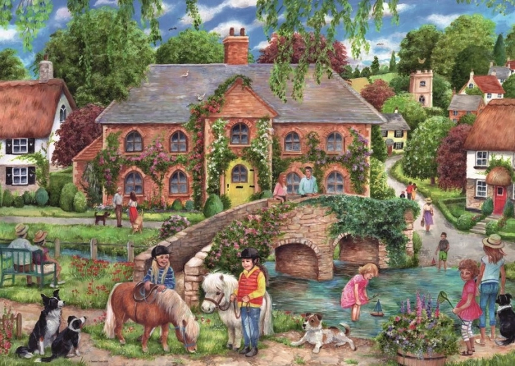 Παζλ Ravensburger «Ζωή στο χωριό» 1000 κομμάτια