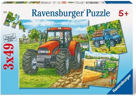 Παζλ Γεωργικά μηχανήματα 3x49 κομμάτια Ravensburger