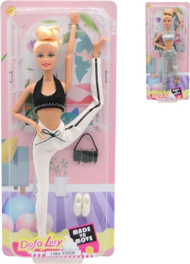 DeFa Lucy αρθρωτή κούκλα με αθλητικό ρούχο για fitness 29 cm - 1 τεμάχιο