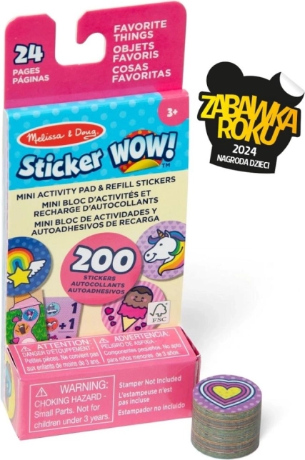 Sticker Wow – ανταλλακτικό και μίνι βιβλιαράκι Μονόκερος