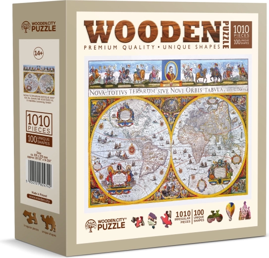 Ξύλινο παζλ Antická mapa Nova Terrarum 1010 κομματιών WOODEN CITY