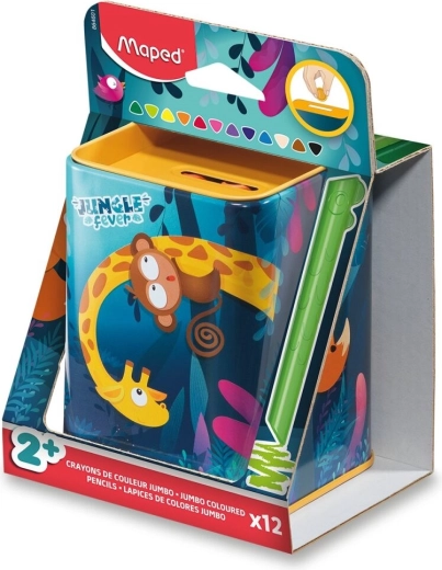 Maped παστέλ Infinity Kidy Jumbo Jungle Fever 12 τεμ.