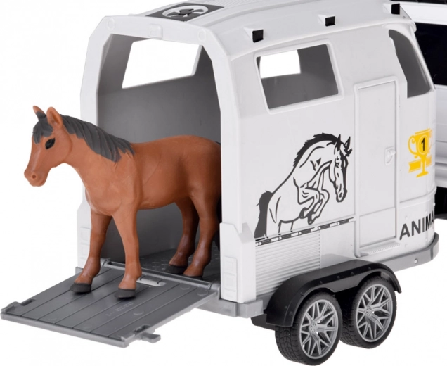 Ανοιγόμενη ράμπα και μεταφορά αλόγου