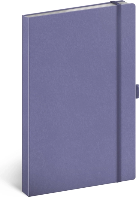 Ριγέ (με γραμμές) σημειωματάριο Lila 13 × 21 cm με σκληρόδετη βιβλιοδεσία