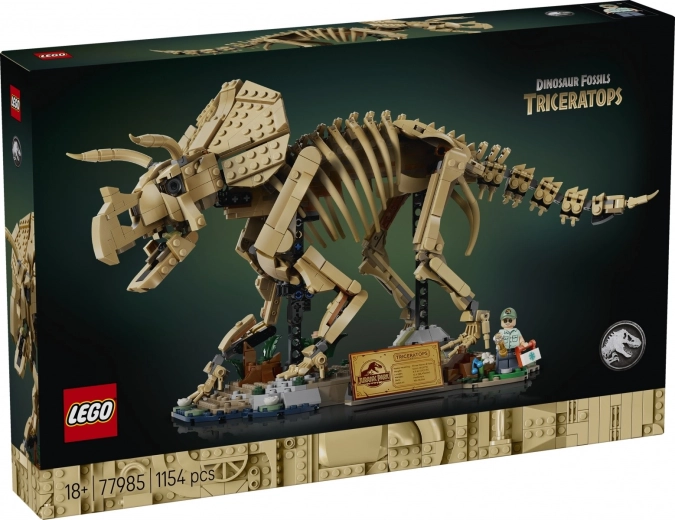 LEGO Jurassic World απολιθώματα δεινοσαύρων: τρικεράτοπας