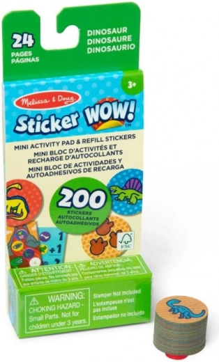 Ανταλλακτικά αυτοκόλλητα DINOSAURS για MELISSA & DOUG Sticker WOW!
