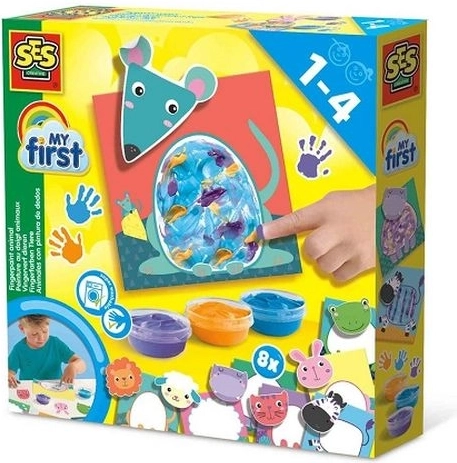 SES Creative My First ζωάκια – ζωγραφική με δάχτυλα