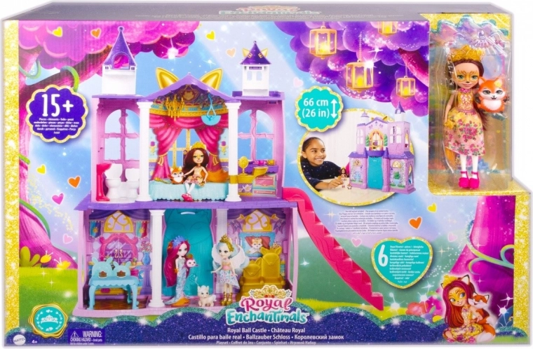 Enchantimals Βασιλικό παλάτι – σετ παιχνιδιού με κούκλα και αλεπού
