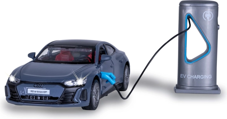 Μεταλλικό μοντέλο Audi RS e-tron GT 1:36 με σταθμό φόρτισης