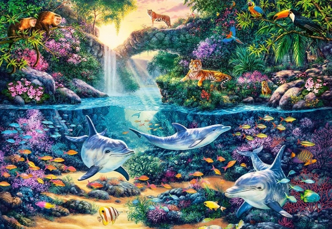 Παζλ 1500 κομματιών Jungle Paradise