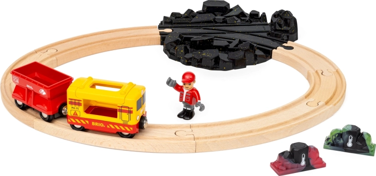 BRIO World σιδηρόδρομος με πολύτιμους λίθους που αλλάζουν και εμπορευματική αμαξοστοιχία