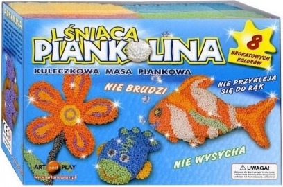Piankolina – γκλίτερ πλαστελίνη μοντελισμού, 8 χρώματα