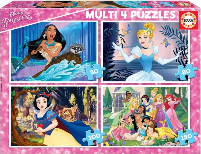 Educa παζλ Disney πριγκίπισσες 4σε1