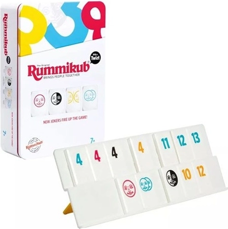 TMT Rummikub 3 σε 1 ταξιδιωτικό παιχνίδι σε μεταλλικό κουτί