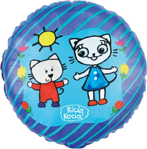 Μπαλόνι αλουμινίου Kicia Kocia και Nunuś 46 cm