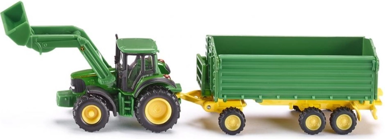 Siku Farmer τρακτέρ με ρυμουλκούμενο JOHN DEERE 1:87