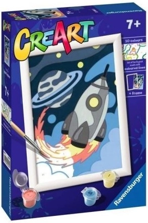 Ravensburger CreArt ζωγραφική με αριθμούς για παιδιά, πύραυλος