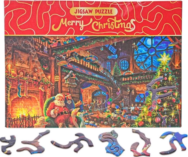 Παζλ Merry Christmas – στο σπίτι του Άγιου Βασίλη, 468 κομμάτια