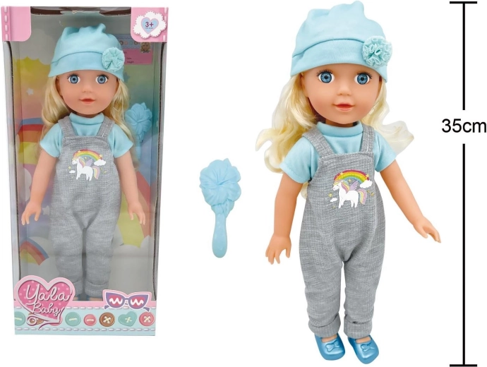 Κούκλα με σαλοπέτα 35 cm - 1 τεμάχιο