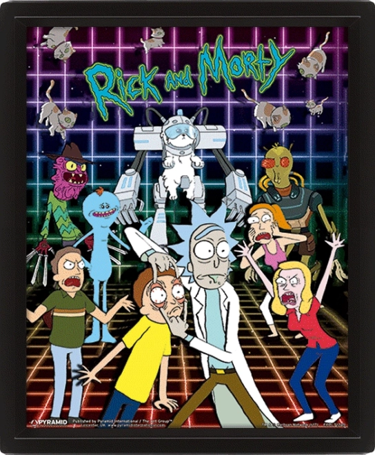 3D κάδρο Rick and Morty