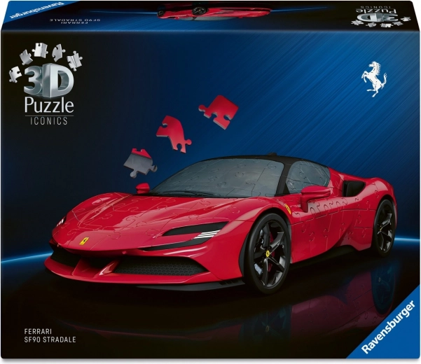 3D παζλ αυτοκίνητο Ferrari SF90 Stradale 108 κομμάτια με περιστρεφόμενους τροχούς