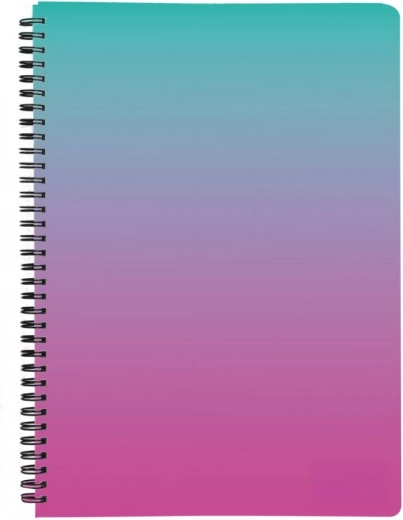 Σπιράλ μπλοκ A5 PP Ombre ροζ