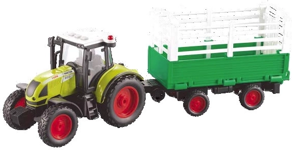 Τρακτέρ Farm service με ρυμουλκούμενο για μεταφορά σανού 1:16