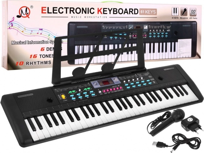 Παιδικό keyboard με μικρόφωνο και αναλόγιο