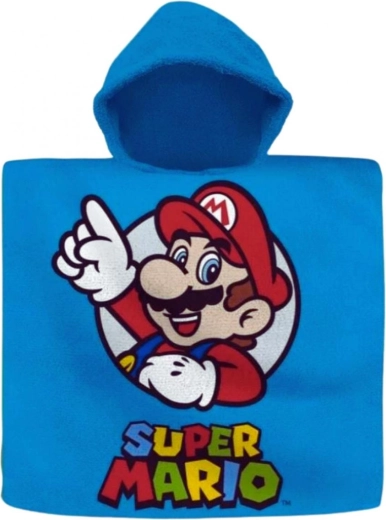 Παιδικό πόντσο-πετσέτα με κουκούλα Super Mario (Euroswan) - 1 τεμάχιο