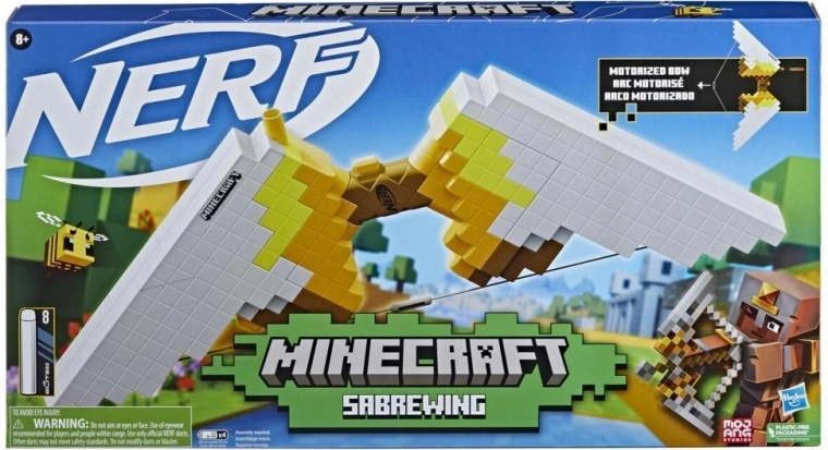 Nerf Minecraft Sabrewing τόξο για αφρώδη βελάκια
