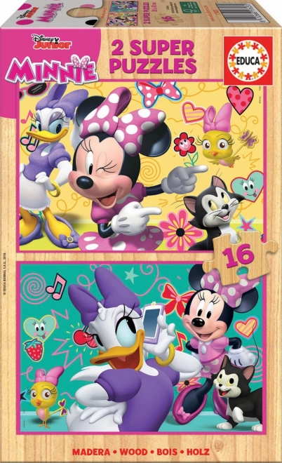Ξύλινο παζλ Minnie και Daisy από την Educa