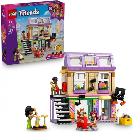 LEGO Friends 42653 Μουσικό κατάστημα και διαμέρισμα