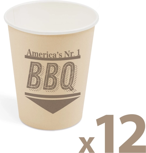 Χάρτινα ποτήρια BBQ 250 ml, 12 τεμ.
