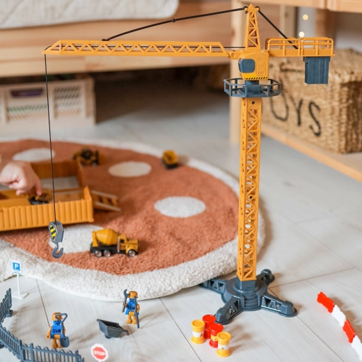 Πύργος-γερανός με περιστροφή και λειτουργικό γάντζο