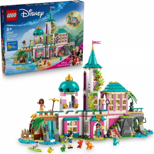 LEGO® | Disney 43267 Κάστρο Πριγκισσών και Βασιλικά Κατοικίδια Ζωάκια